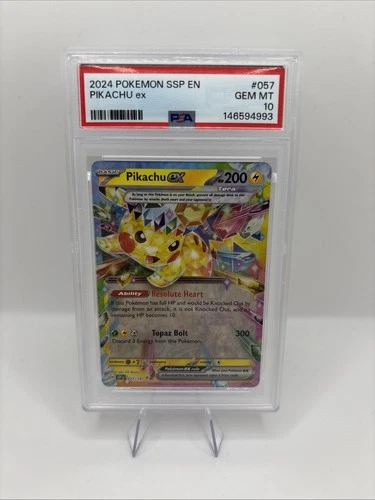 2024 Pokémon Pikachu Ex 057/191 PSA 10