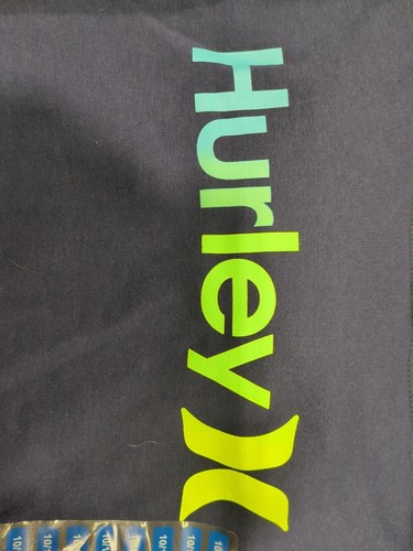 Hurley Boy's 10/12 2-Piece Hoodie & Cotton Blend Tee Set Midnight Navy D4 - Picture 7 of 10