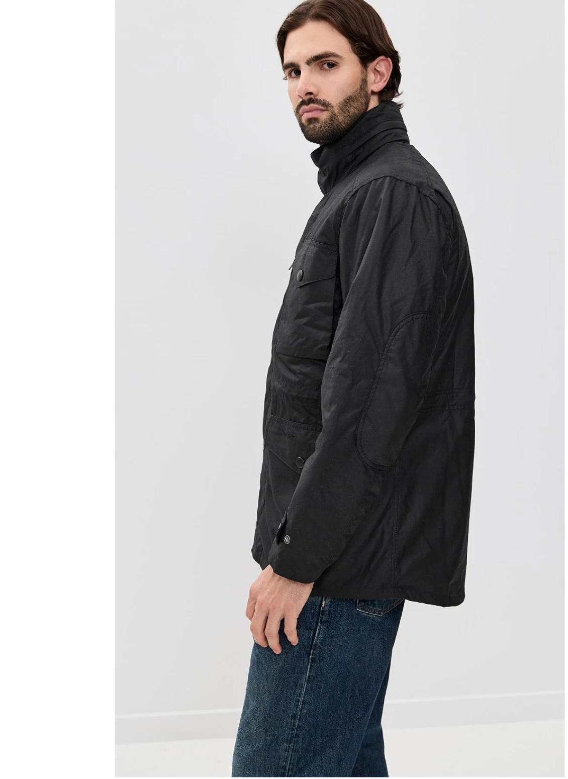 Black ~ BARBOUR SAPPER Men's WAX Jacket MSRP $485 British Heritage image 11