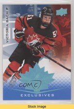 2021 Upper Deck Team Canada Juniors Blue Victoria Bach #52 READ 9uf