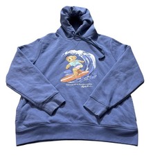 Polo Ralph Lauren Surfing Bear Hoodie Men s L Sweatshirt Pullover Teddy Wave