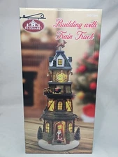 Building with Train Track Village Accessory FG Square In Box Musical Animated