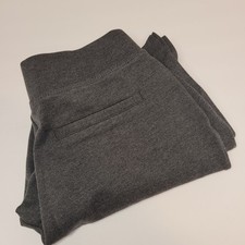 Quince Gray Rayon Blend Stretch Pull On Cropped Pants Women's Size M