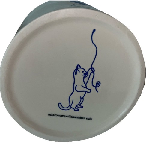 Cat Mug Ball Of Yarn Creative Co-op Stoneware Playful Cat On Bottom - Picture 3 of 6