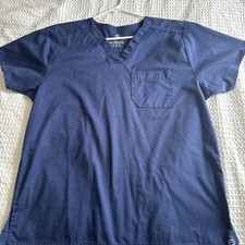 Workflex Size Medium Navy Blue Scrub Top Nursing Essentials Student