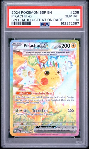 Pikachu EX 238/191 Special Illustration Rare Pokemon PSA 10