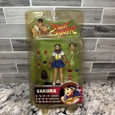 Capcom Street Fighter Round 3 Variant Sakura Action Figure Sota Toys 2005 READ