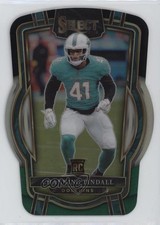 2022 Panini Select Club Level Black & Green Prizm Die-Cut Channing Tindall 10p6