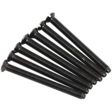 Flat Head Electrical Screws 40mm Long Flat Plate Sockets M3.5 3.5mm Black Nickel