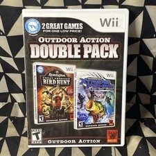 Outdoor Action Double Nintendo Wii Remington Bird Hunt Xtreme Fishing No Game