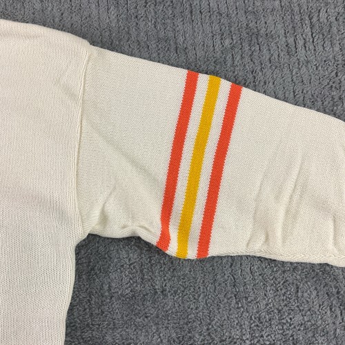 Cliff Engle Sweater Medium Florida Citrus Bowl Striped Cotton Blend Unworn Rare - Picture 9 of 13