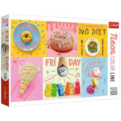 Puzzle Trefl 1000 Teile Sweet Week Neon Color Line 