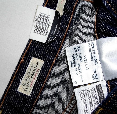 Levi's - Damen NEU Ribcage Wide Leg Schlagjeans 27"W x 32"L 8/10 Dark Indigo - Bild 6 von 7