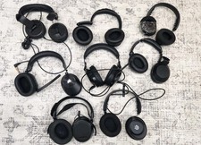Various Brands, Lot of 8 Headphones, Headsets Parts Only Untested