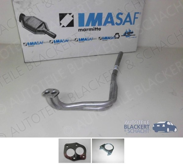 Imasaf Auspuff Hosenrohr+Anbauteile für Fiat 124+Familiare+Seat 124 1967-1980-image