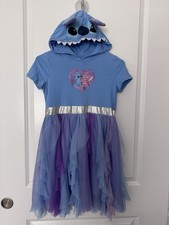 Lilo And Stitch Girls Hooded Dress