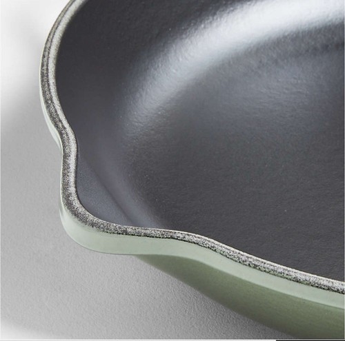 New Le Creuset Signature Thyme Green 10.25" Enameled Cast Iron Skillet - Picture 3 of 3