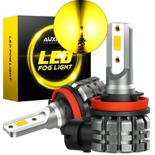 Pair Auxito H11h9h8 Led Fog Driving Light Lamps 4000lm Xenon Yellow 3000k L3 K