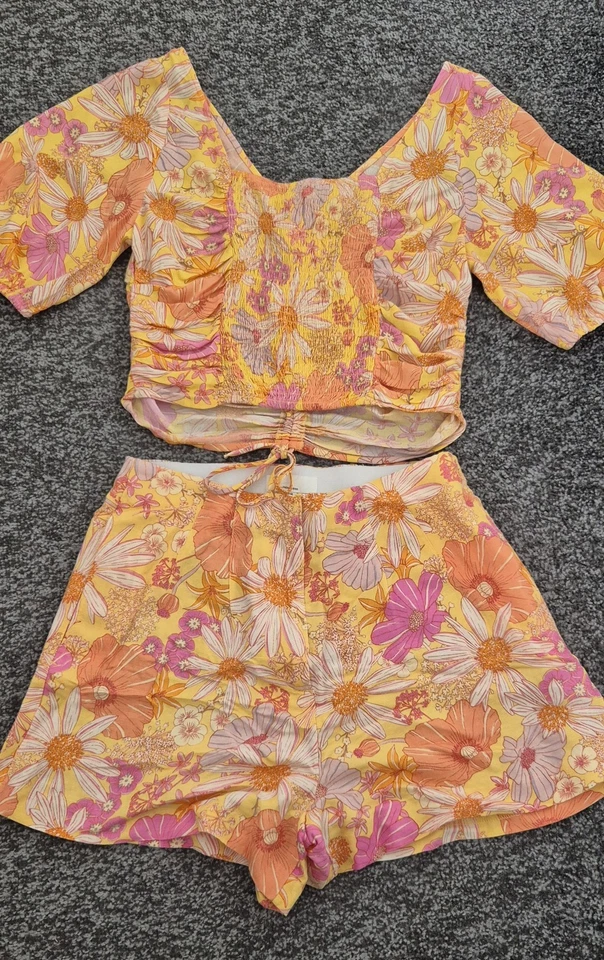 H&M Pantalones Cortos Coloridos Verano Mezcla Lino Foto 2 de 4