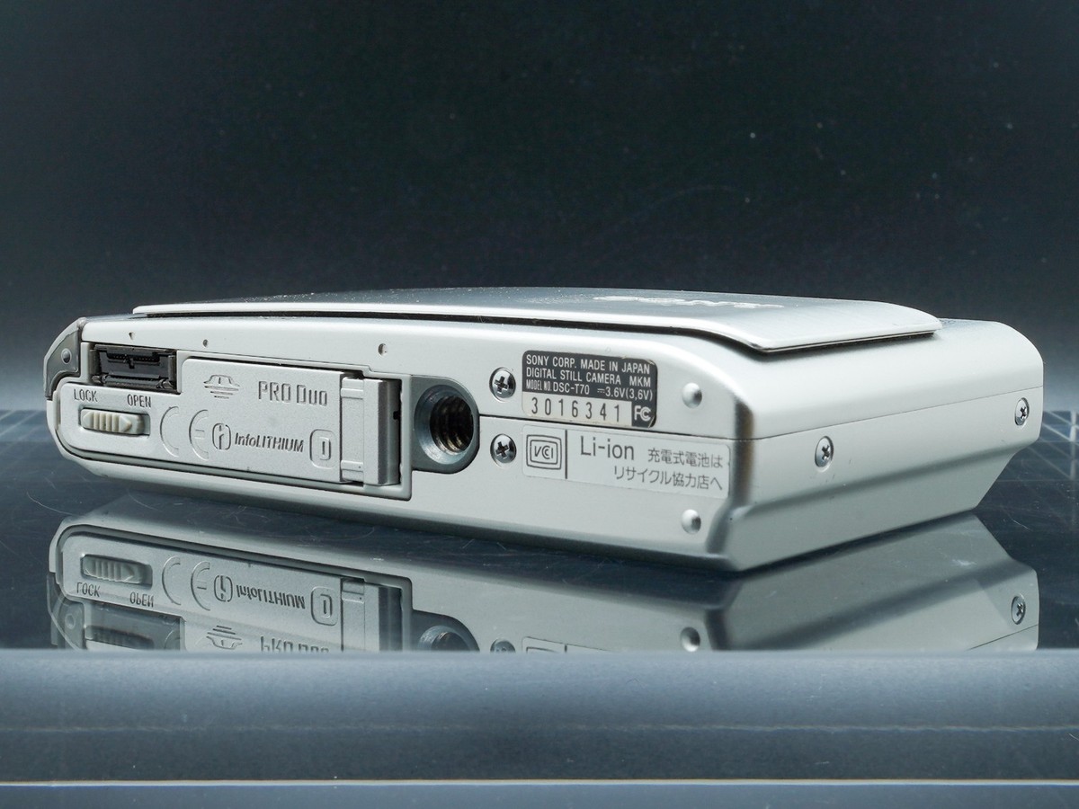 Sony Cyber-shot DSC-T70 8.1MP Digital Camera - Silver for sale