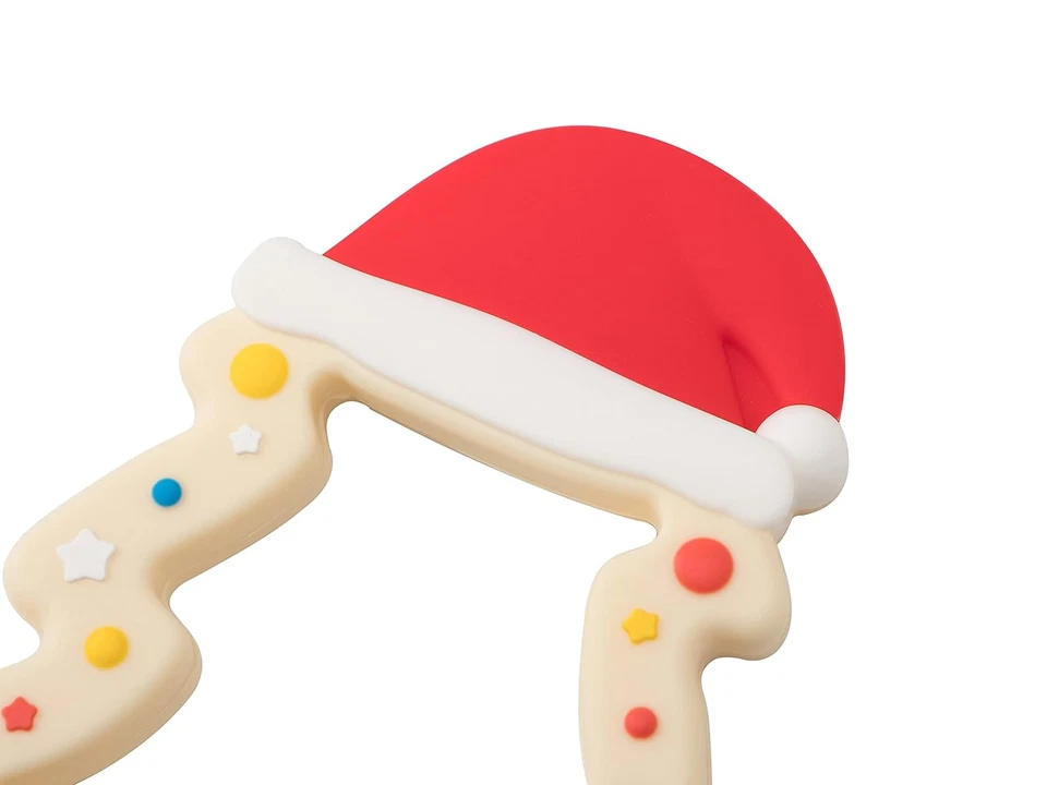 Mordedor de Navidad - Juguete de dentición para bebés niños y niñas, relleno ideal para medias, Foto 4 de 4