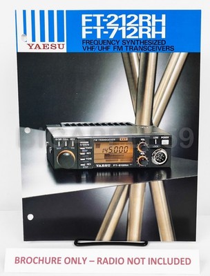 Brochure Yaesu FT-212RH /FT-712RH Ham Amateur Radio 2m 70cm Mobile