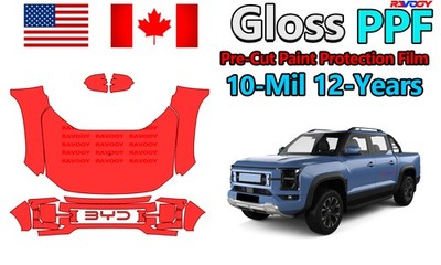 PreCut PPF Paint Protection Film For BYD Shark Base 2024-2026 8.5mil Clear Bra