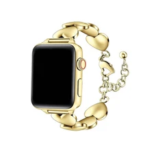 Posh Tech Lover Stainless-Steel Band for Apple Watch - Gold