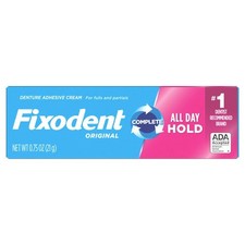 Fixodent Original Denture Adhesive Cream 0.75 oz 3 Pack 