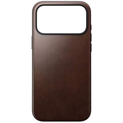 Nomad Modern Leather Case iPhone 17 Pro Max Rustic Brown Horween Schutzhülle