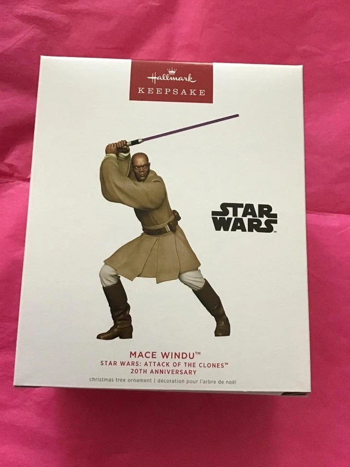 Hallmark Keepsake Ornament 2022 Mace Windu Star Wars Attack of the Clones 20th