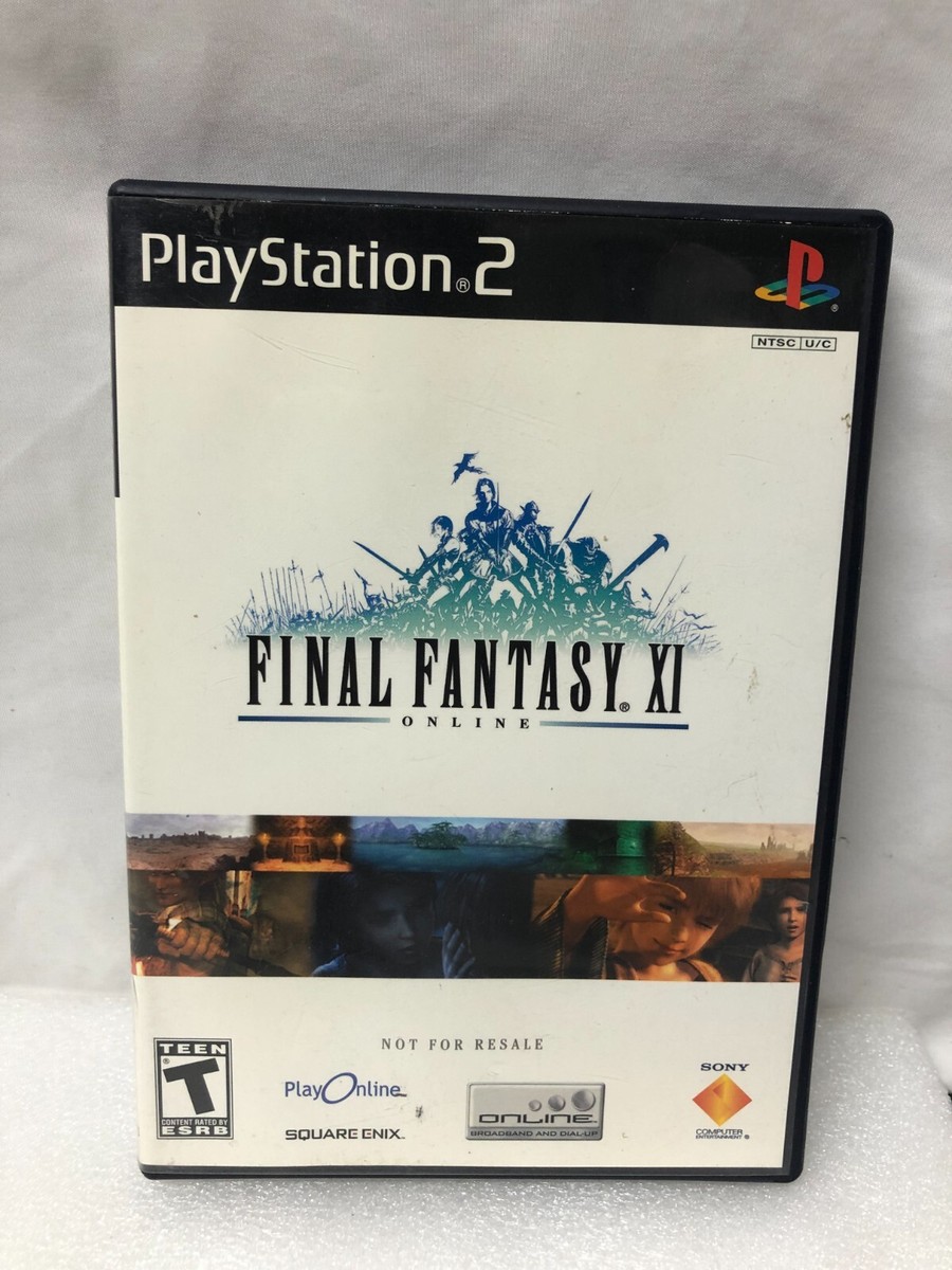 50）FINAL FANTASY ⅩⅠ Play Online 未使用商品 Final Fantasy XI Online (Sony PlayStation 2, 2004) PS2 NO MANUAL