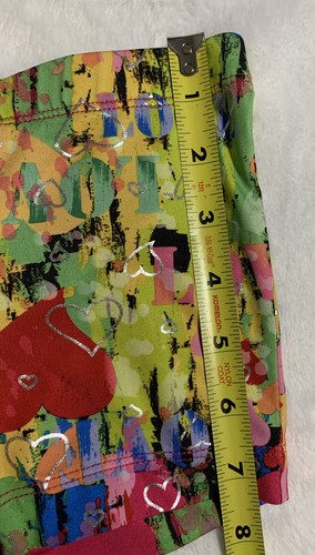 Capezio Girls Heart - Colorful Athletic Shorts XS Youth Gymnastics Dance 4t - 5 - Picture 3 of 4
