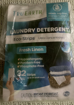 Tru Earth Compact Dry Laundry Detergent Sheets - Up to 128 Loads (64 Sheets)