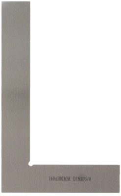 Flachwinkel DIN 875 Grad 0 100x70 mm bis 250x165 mm, Prüfwinkel