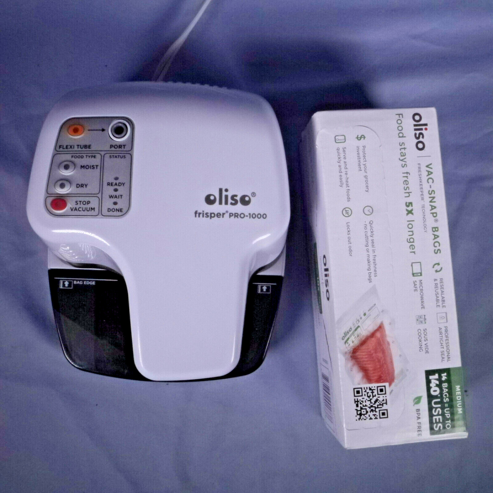 oliso vacuum sealer bags