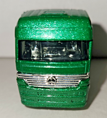Matchbox 1999 Mercedes Benz Actros 1857 1:97 Truck ~ Green & Free
