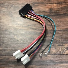 ATX to AT Power Supply Adapter 20Pin ATX PSU to 2-Port 6Pin AT Motherboard