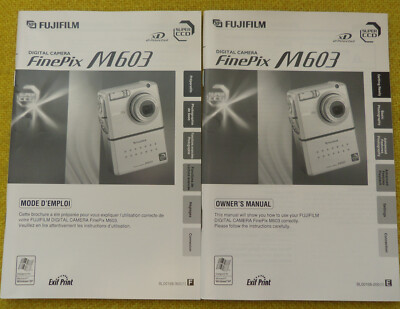 Original Bedienungsanleitung FUJIFILM M 603 in englisch+italienisch mi CD