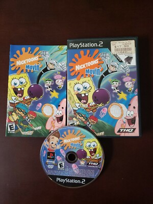 Nicktoons Movin' Free Shipping Complete Clean Tested Working Playstation 2 PS2