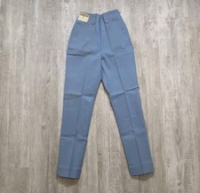 NOS Vintage 1960s Lee Stretch Frontier Lady Twill High Waist Pants Trousers Blue