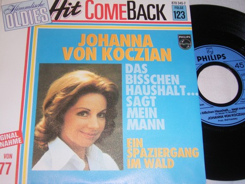 7" Johanna von Koczian Das bisschen Haushalt sagt mein Mann Hit