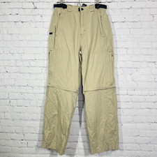 Vintage No Boundaries Convertible Cargo Pants Zip-Off Khaki Utility Y2K Size 30