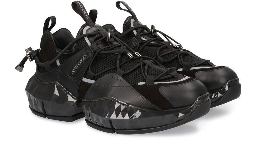 JIMMY CHOO LONDON DIAMOND TRAIL LEATHER MESH TRAINER MEN JIMMY CHOO LONDON DIAMOND TRAIL LEATHER MESH TRAINER MEN