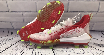 Under Armour UA Harper 6 Low Elite TPU Red Baseball Cleats  display picture 3