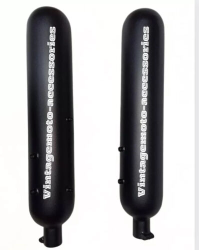 Fit for Royal Enfield Shotgun 650cc Stainless Steel Tornado Silencer Black - Picture 4 of 8
