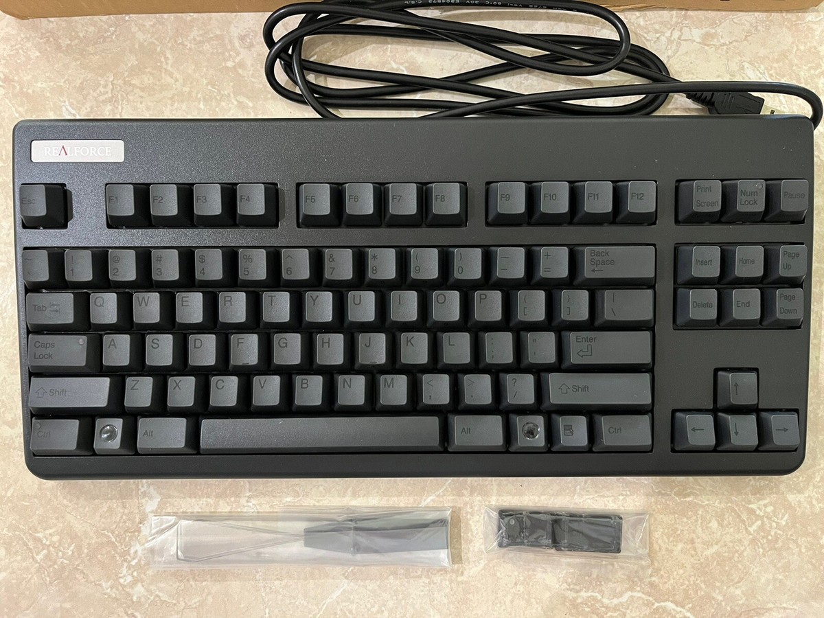 Topre Keyboard REALFORCE 87U 87UB55 Uniform 55G SE18T0 Black | eBay