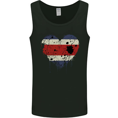 Love Costa Rica Flagge Rican Day Football Herren Weste Tanktop