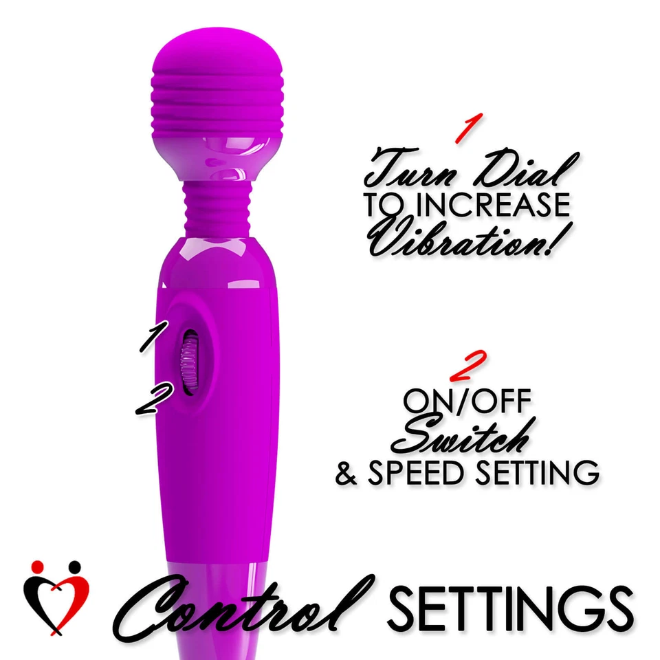 LeLuv Varita Vibrador Masajeador Clítoris Multivelocidad Suave Silicona Negro Foto 3 de 4