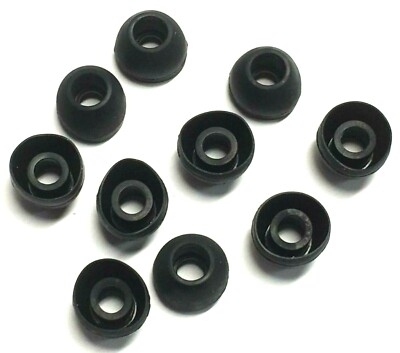 10 Rubber Earbud Tips Plugs Ear Cushions for JVC HAFX1X HAFX5 HAFX55Z  Headphones